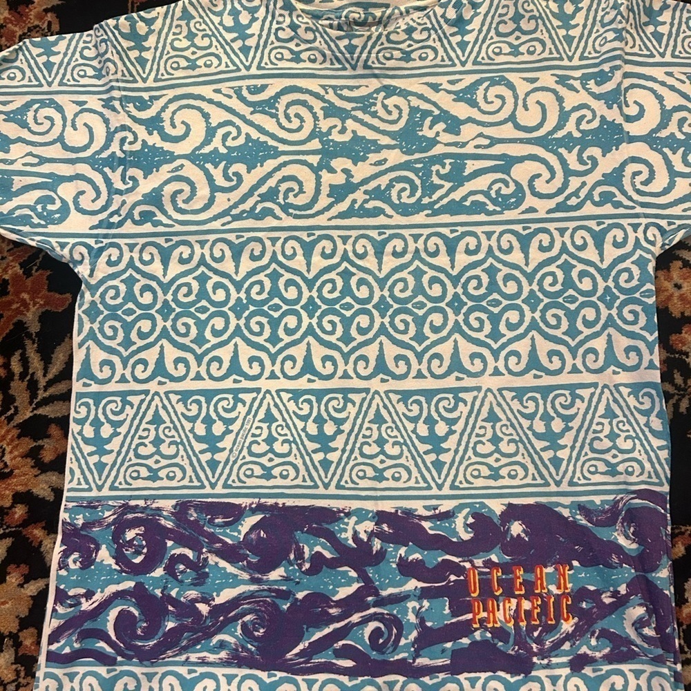 Vintage 90’s Ocean Pacific OP Short Sleeve Graphic T-Shirt - Picture 3 of 8